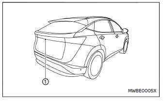 Nissan Ariya. Rückblickanzeige